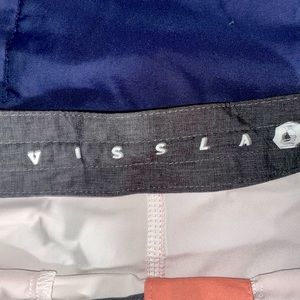 Vissla hybrid swim/everyday shorts, coral colored, size 28